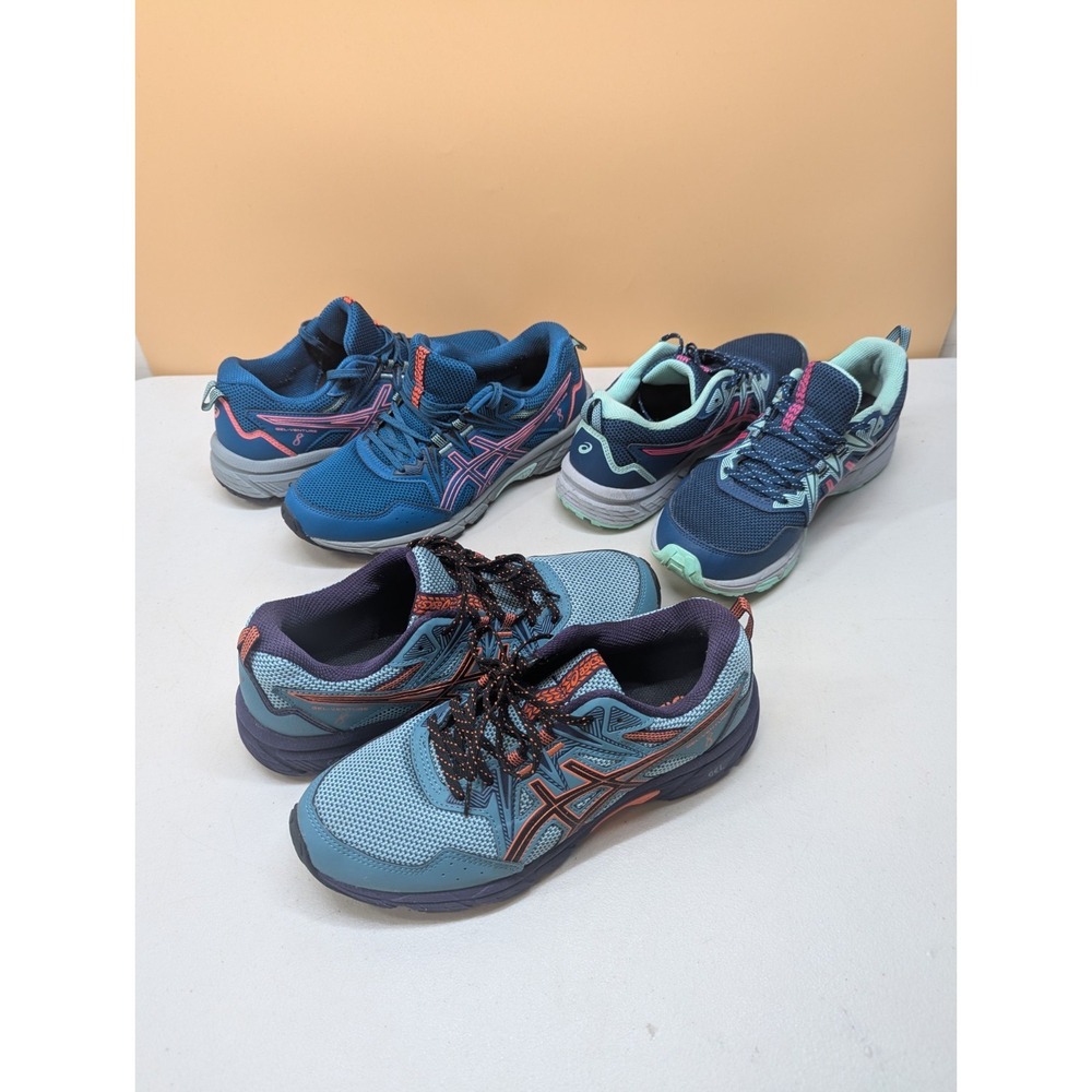 Lot Of 3 Woman's Asics Gel-Venture 8 Sneakers Size 9 (F560522,F820622,F670622)